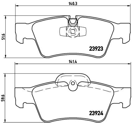A.B.S. P 50 064 BREMBO Bremsbelagsatz, Scheibenbremse